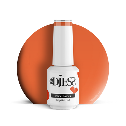 By Djess Gel Polish | Gellak | #175 Flames - 15 ml