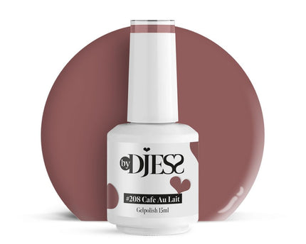 By Djess Gel Polish | Gellak | #208 Cafe Au Lait - 15 ml