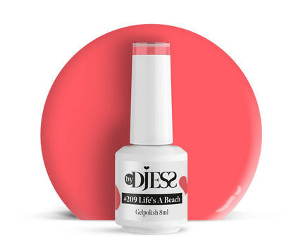 By Djess Gel Polish | Gellak | #209 Life's A Beach - 8 ml
