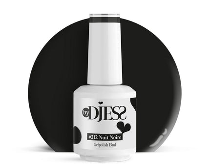 By Djess Gel Polish | Gellak | #212 Nuit Noire - 15 ml