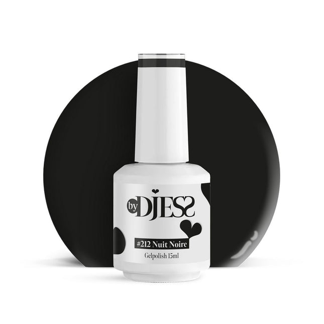 By Djess Gel Polish | Gellak | #212 Nuit Noire - 15 ml
