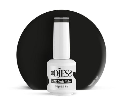 By Djess Gel Polish | Gellak | #212 Nuit Noire - 8 ml