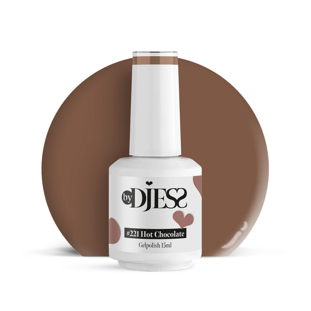 By Djess Gel Polish | Gellak | #221 Hot Chocolate - 15 ml