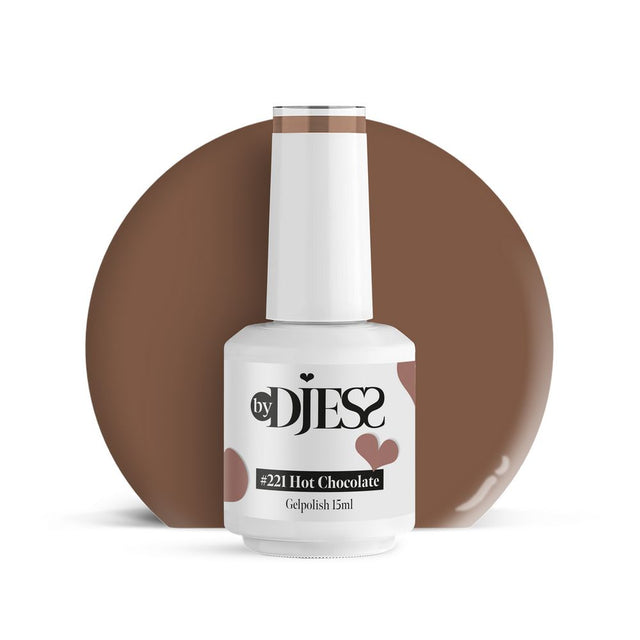 By Djess Gel Polish | Gellak | #221 Hot Chocolate - 15 ml