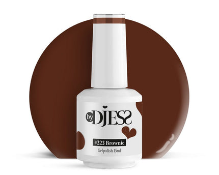 By Djess Gel Polish | Gellak | #223 Brownie - 15 ml