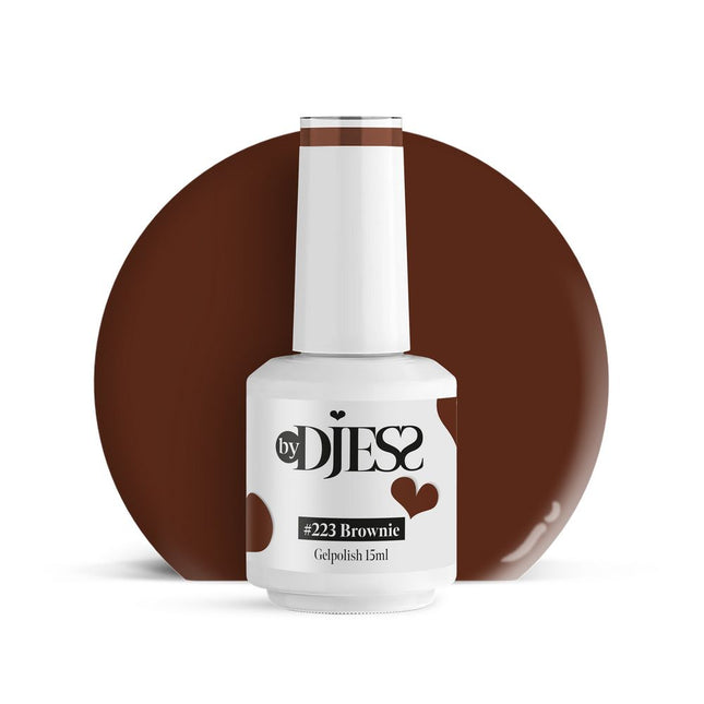By Djess Gel Polish | Gellak | #223 Brownie - 15 ml