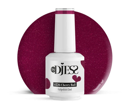 By Djess Gel Polish | Gellak | #226 Cherry Ball - 15 ml