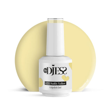 By Djess Gel Polish | Gellak | #235 Softly Yellow - 15 ml