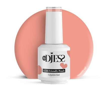 By Djess Gel Polish | Gellak | #236 Friendly Peach - 15 ml