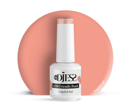 By Djess Gel Polish | Gellak | #236 Friendly Peach - 8 ml