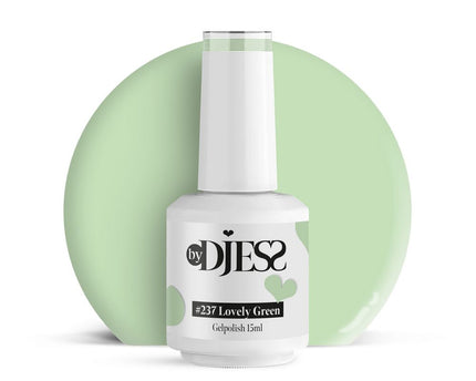 By Djess Gel Polish | Gellak | #237 Lovely Green - 15 ml