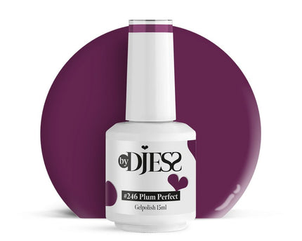 By Djess Gel Polish | Gellak | #246 Plum Perfect - 15 ml