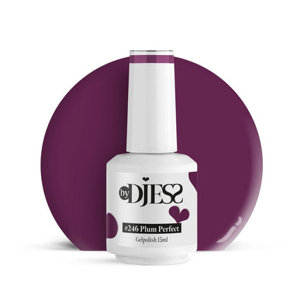 By Djess Gel Polish | Gellak | #246 Plum Perfect - 15 ml