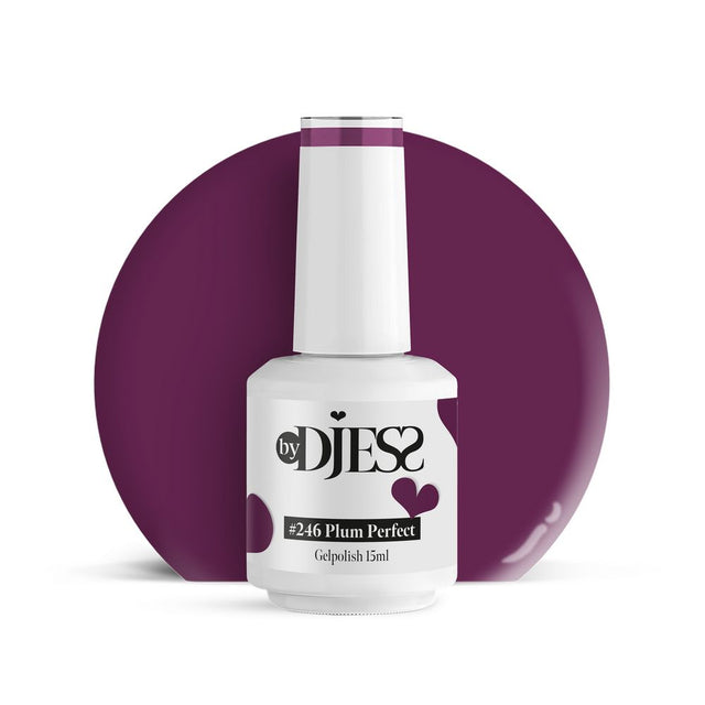 By Djess Gel Polish | Gellak | #246 Plum Perfect - 15 ml