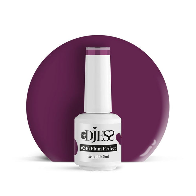 By Djess Gel Polish | Gellak | #246 Plum Perfect - 8 ml