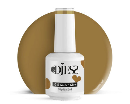By Djess Gel Polish | Gellak | #247 Golden Glow - 15 ml