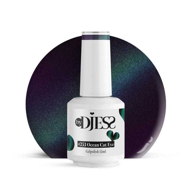 By Djess Gel Polish | Gellak | #253 Ocean Cat Eye - 15 ml
