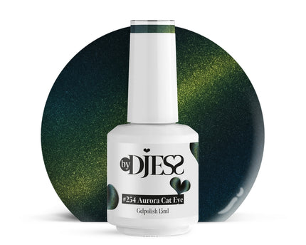 By Djess Gel Polish | Gellak | #254 Aurora Cat Eye - 15 ml