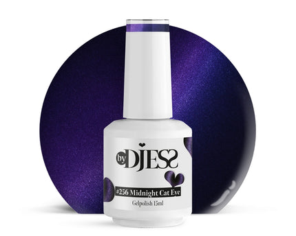 By Djess Gel Polish | Gellak | #256 Midnight Cat Eye - 15 ml