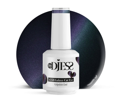 By Djess Gel Polish | Gellak | #258 Galaxy Cat Eye - 15 ml