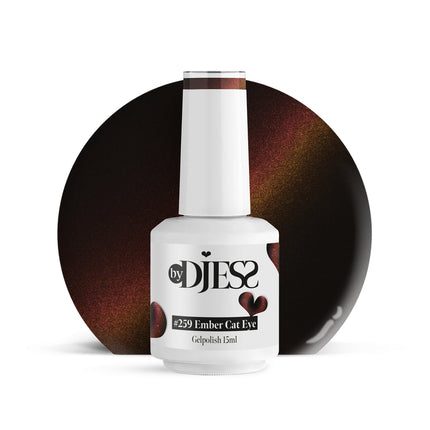 By Djess Gel Polish | Gellak | #259 Ember Cat Eye - 15 ml