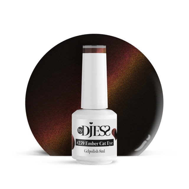 By Djess Gel Polish | Gellak | #259 Ember Cat Eye - 8 ml