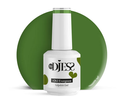 By Djess Gel Polish | Gellak | #263 Evergreen - 15 ml