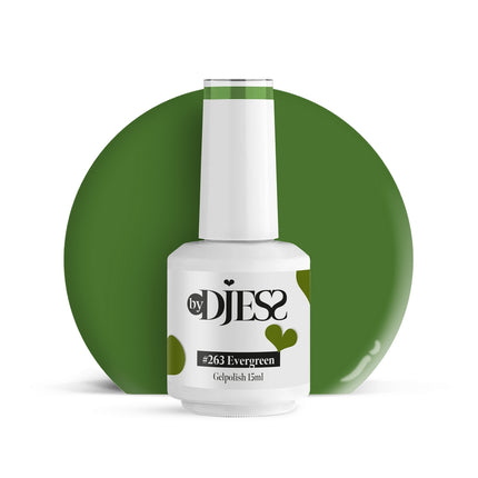 By Djess Gel Polish | Gellak | #263 Evergreen - 15 ml