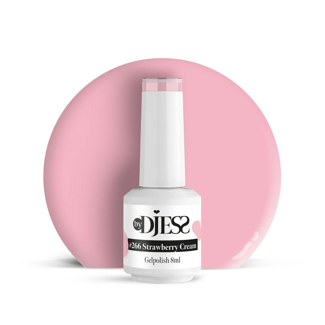 By Djess Gel Polish | Gellak | #266 Strawberry Cream - 8 ml