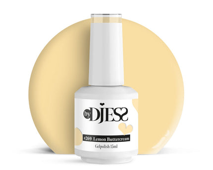 By Djess Gel Polish | Gellak | #269 Lemon Buttercream - 15 ml