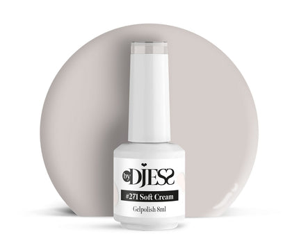 By Djess Gel Polish | Gellak | #271 Soft Cream - 8 ml