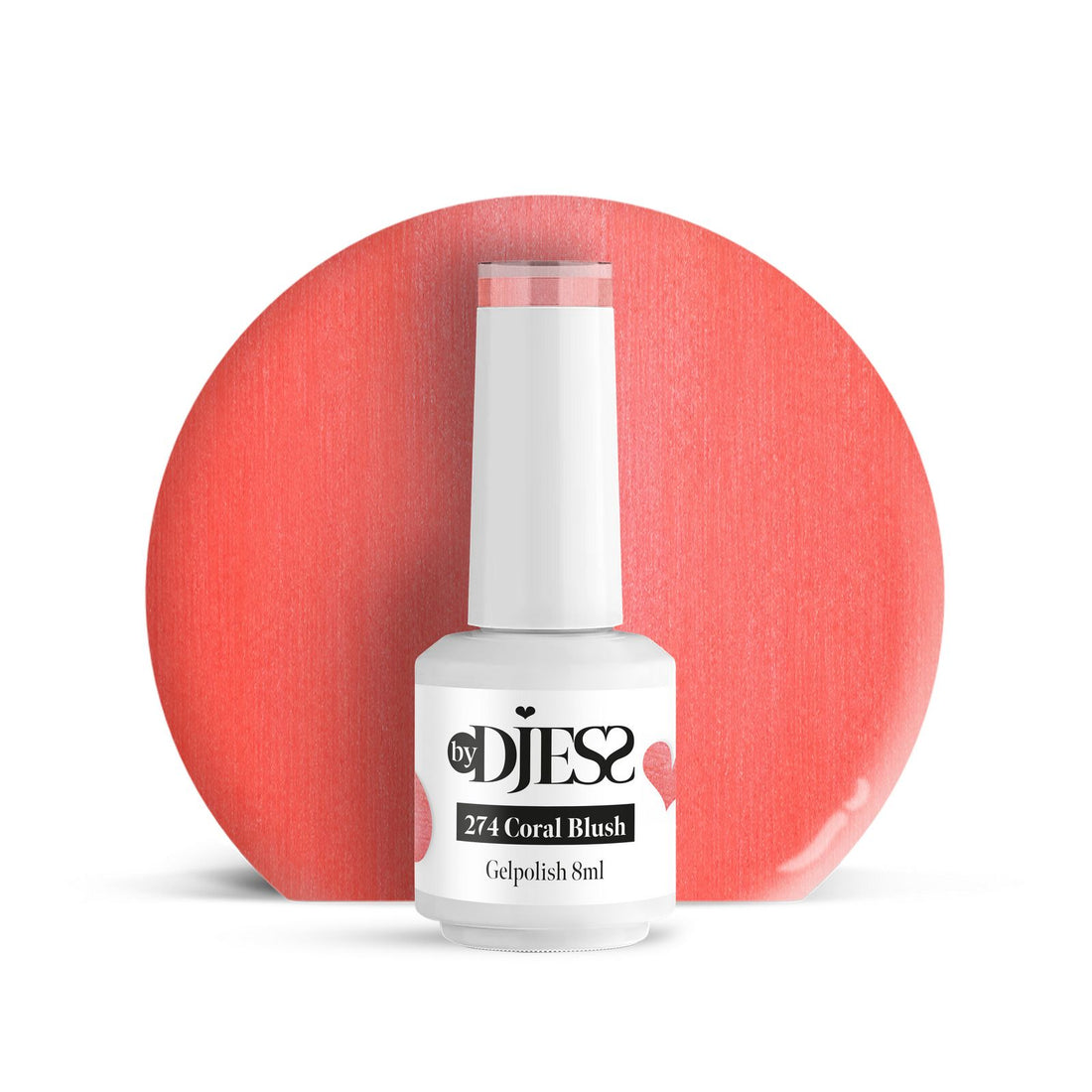 By Djess Gel Polish | Gellak | #274 Coral Blush - 8 ml