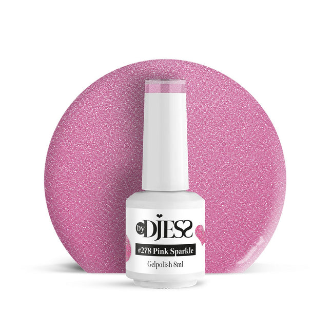 By Djess Gel Polish | Gellak | #278 Pink Sparkle - 8 ml