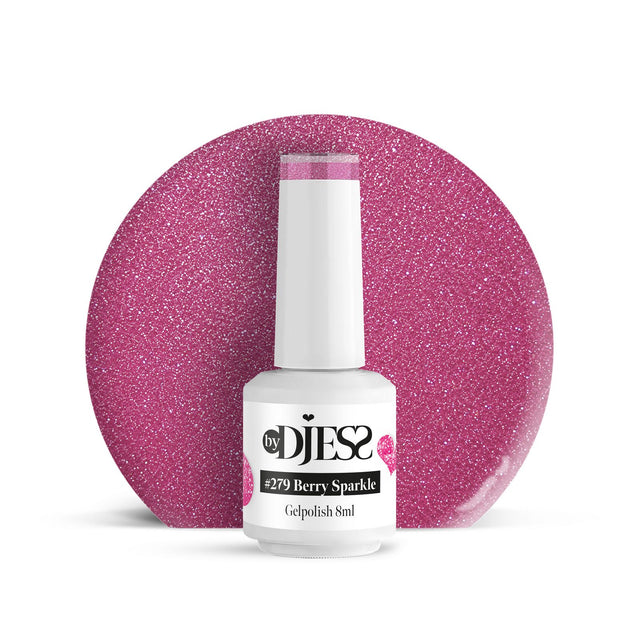 By Djess Gel Polish | Gellak | #279 Berry Sparkle - 8 ml