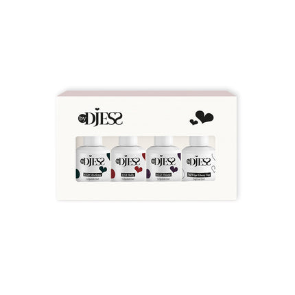 By Djess Gel Polish | Gellak | 4-pack | Christmas Glow #250 - #252 + Glossy Top - 15 ml