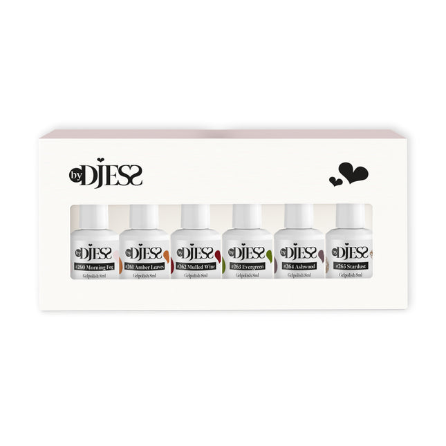By Djess Gel Polish | Gellak | 6-pack | Whispers of Autumn - 8 ml