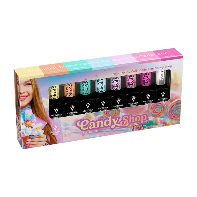 Victoria Vynn Salon Gellak | 8-pack | Candy Shop #452 - #458 + Top It No Wipe
