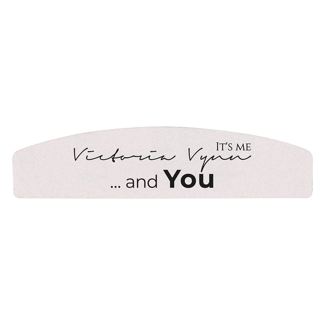 Vijl mini 03 It's Me and You - grit 180/240 - wit - per 25 stuks - Victoria Vynn