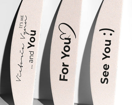 Vijl mini 05 See You :) - grit 180/240 - wit - per 25 stuks - Victoria Vynn