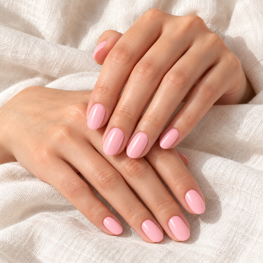 AI-sfeerbeeld Strawberry Cream #266 – manicure, aanzicht 1