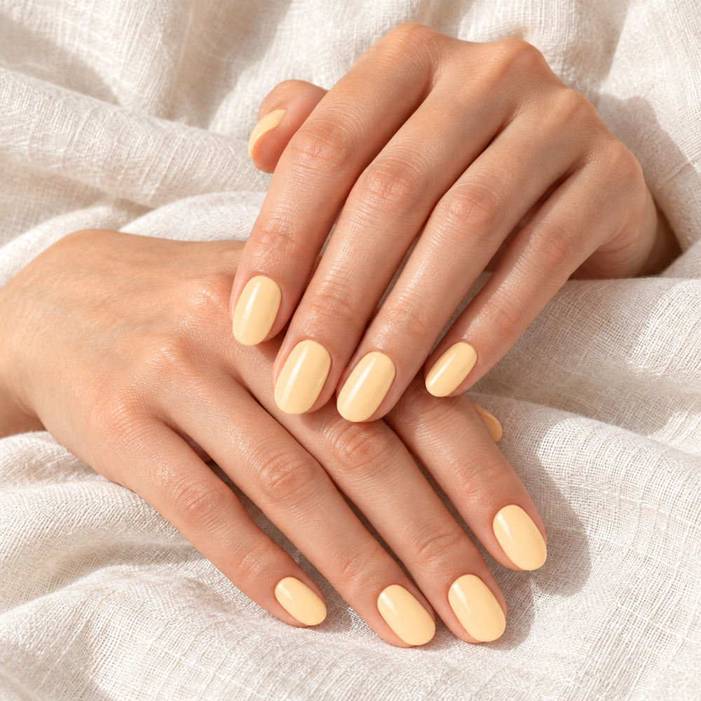 AI-sfeerbeeld Sweet Almond #268 – manicure, aanzicht 1