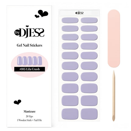By Djess Gel Stickers | Manicure | #105 Lila Crush