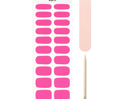 By Djess Gel Nail Stickers | Manicure | #106 Pink Shock