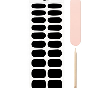 By Djess Gel Nail Stickers | Manicure | #108 Black-out