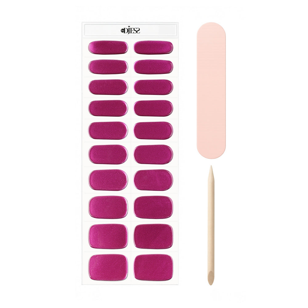 By Djess Gel Stickers | Manicure | #117 Pink Chrome