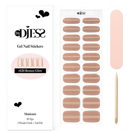 By Djess Gel Stickers | Manicure | #120 Bronze Glow