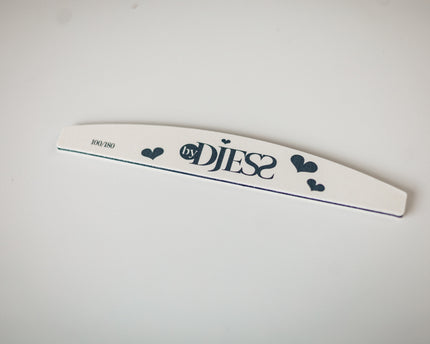 By Djess Vijl halve maan - grit 100/180 - wit