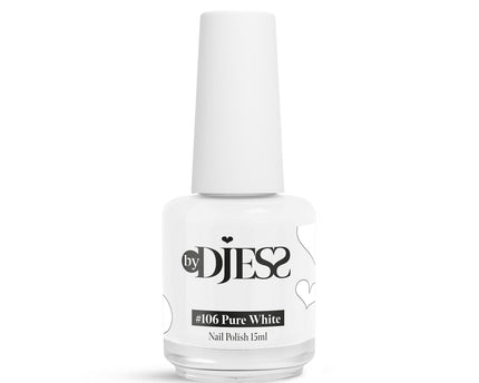 By Djess Nail Polish | Nagellak | #106 Pure White - 15 ml