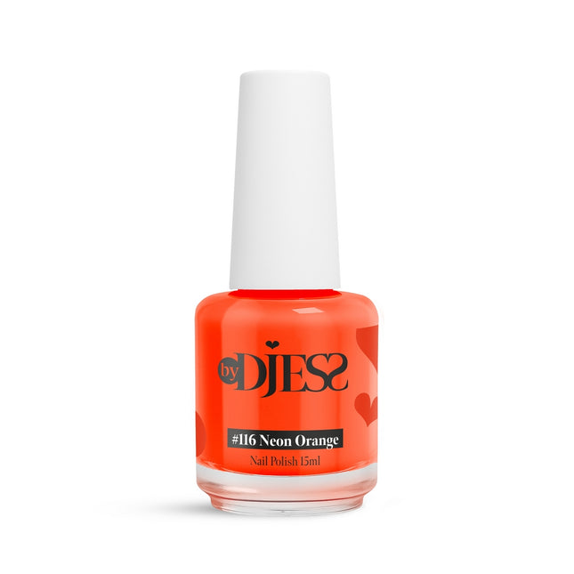 By Djess Nail Polish | Nagellak | #116 Neon Orange - 15 ml
