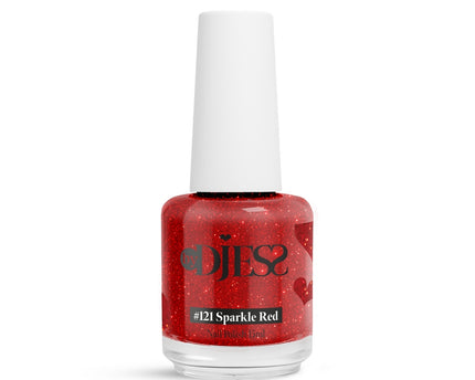 By Djess Nail Polish | Nagellak | #121 Sparkle Red - 15 ml